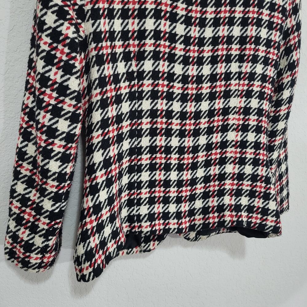 Hillard and Hanson Blazer Womens 6 Plaid Fitted Made in USA Casual Office Short - Picture 11 of 11